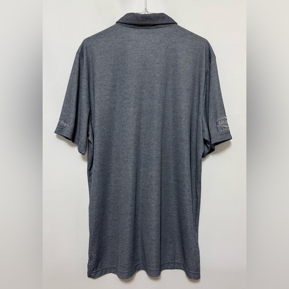 Travis Matthew Oceanside Polo Shirt Blue Nights Heather Size XL NWT Company Logo - Picture 2 of 13